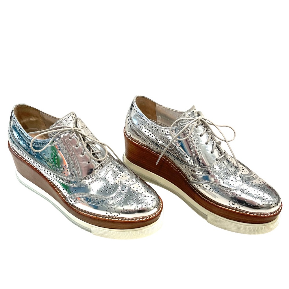 Host pick - Miu Miu Silver Platform Shoes - Picture 9 of 16